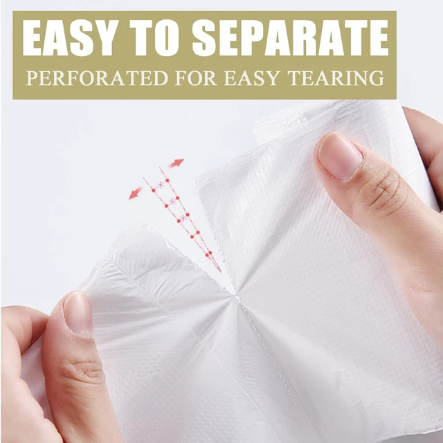 Alt view image 7 of 7 - 4 Gallon Small Trash Bags, 100 Count, White, for Office Bedroom Bathroom