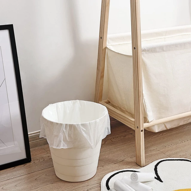 Alt view image 4 of 7 - 4 Gallon Small Trash Bags, 100 Count, White, for Office Bedroom Bathroom