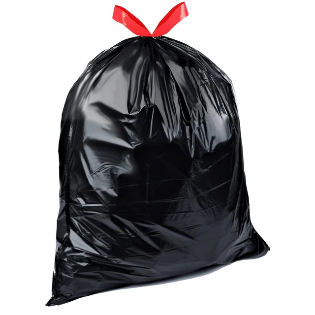 Alt view image 4 of 5 - 30Gallon Capacity, 50Count Amazon Basics Multipurpose Drawstring Trash Bags, Tear Resistant