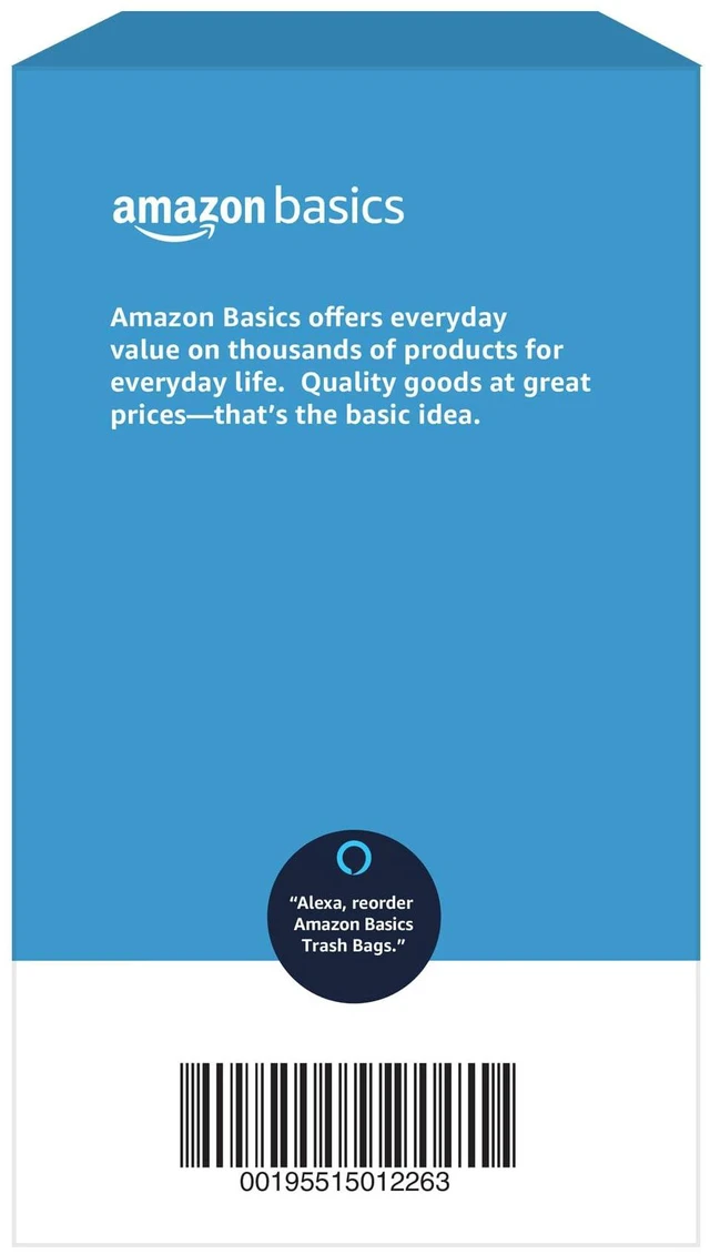 Alt view image 2 of 5 - 30Gallon Capacity, 50Count Amazon Basics Multipurpose Drawstring Trash Bags, Tear Resistant