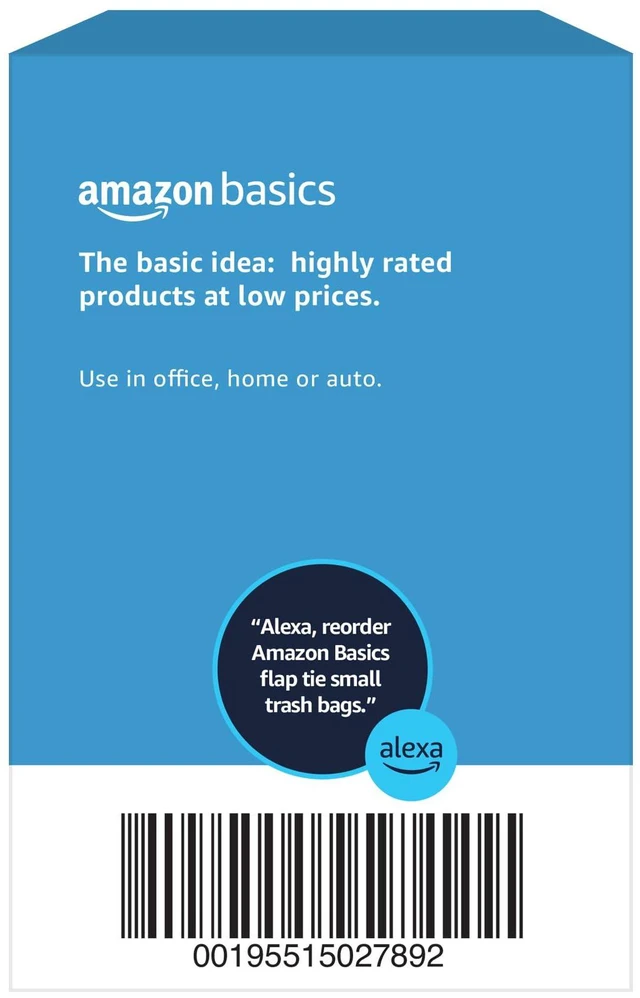 Alt view image 4 of 6 - Amazon Basics Small 4Gallon Trash Bags with Flap Ties, Fresh Scent, Odor Control, 0.5mil Thick, 80Count