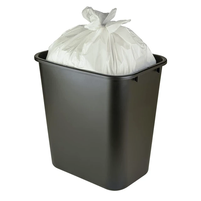 Alt view image 4 of 6 - Amazon Basics 8 Gallon Flap Tie Trash Bags, Fresh Scent, 80 Count