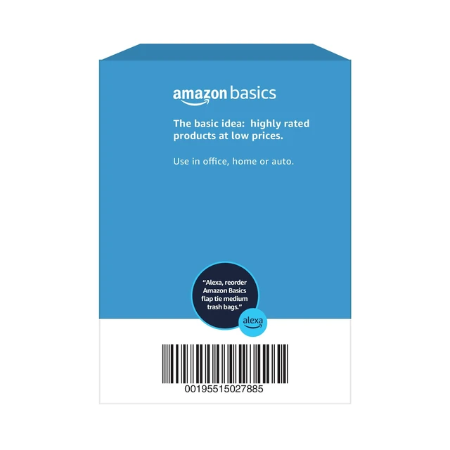 Alt view image 3 of 6 - Amazon Basics 8 Gallon Flap Tie Trash Bags, Fresh Scent, 80 Count