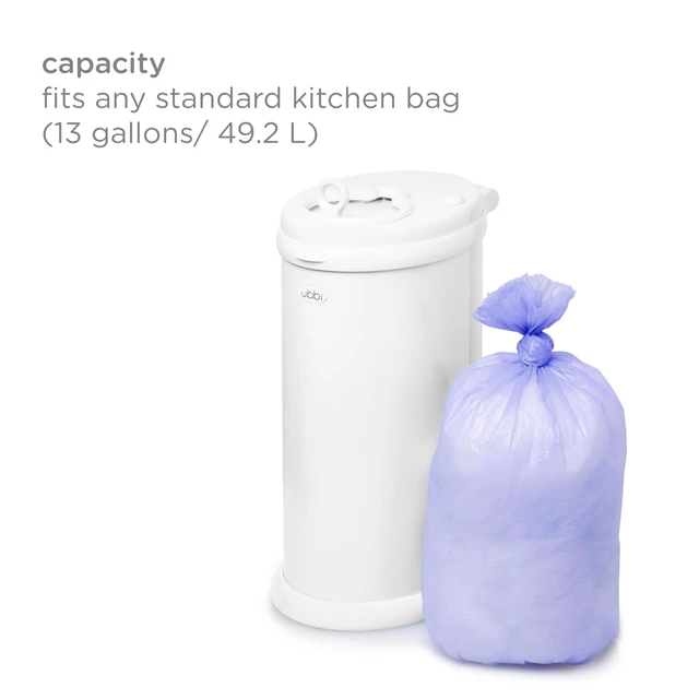 Alt view image 2 of 6 - Ubbi Diaper Pail Plastic Bags, 13-Gallon Capacity, 3 Pack, 75 Count