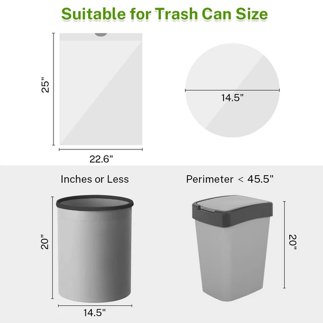Alt view image 5 of 7 - 10 Gallon Drawstring Trash Bags, 1 Mil Thick, White, 75 Count