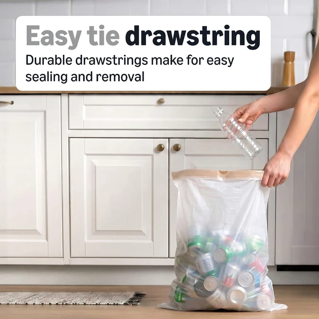 Alt view image 3 of 4 - Amazon Basics 18 Gallon Compactor Bags, 50 Count, 2 Mil