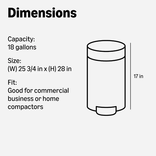 Alt view image 4 of 4 - Amazon Basics 18 Gallon Compactor Bags, 50 Count, 2 Mil