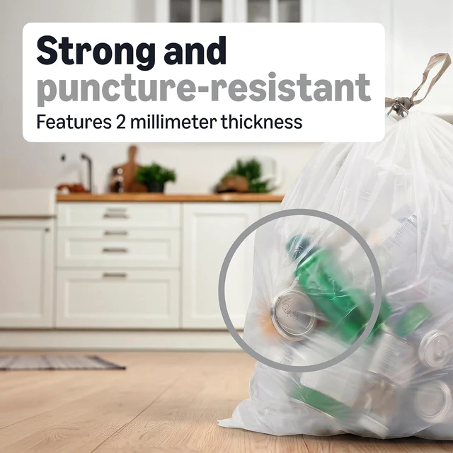 Alt view image 2 of 4 - Amazon Basics 18 Gallon Compactor Bags, 50 Count, 2 Mil