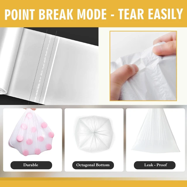 Alt view image 4 of 6 - 4 Gallon Small Trash Bags, 105 Count