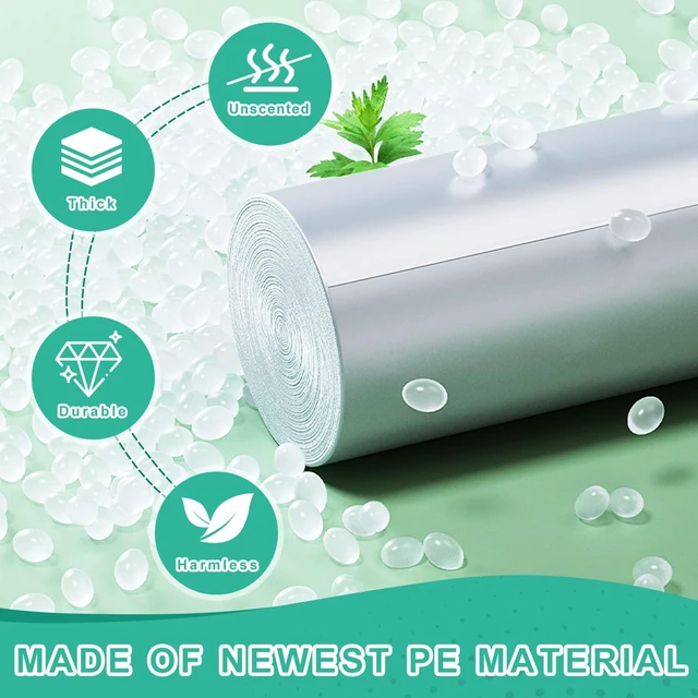 Alt view image 4 of 6 - 8 Gallon Trash Bags, Medium, Unscented, 0.94 Mil, Clear, 120 Count