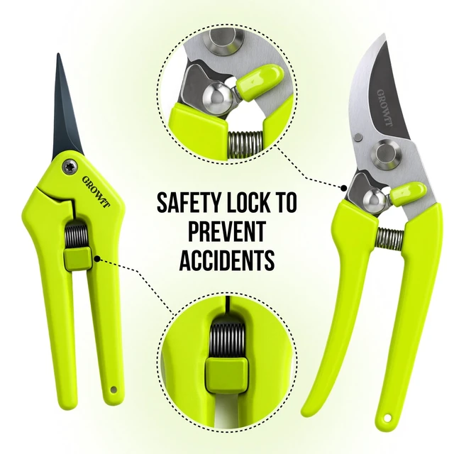Alt view image 2 of 5 - 2-Pack Stainless Steel Gardening Scissors, Pruning Shears and Clippers