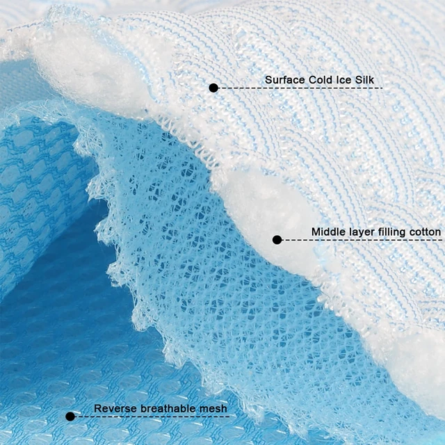 Alt view image 5 of 6 - Cooling Mat Gel Free Ice Silk Self Cooling for Dog, Cat, Small Pets