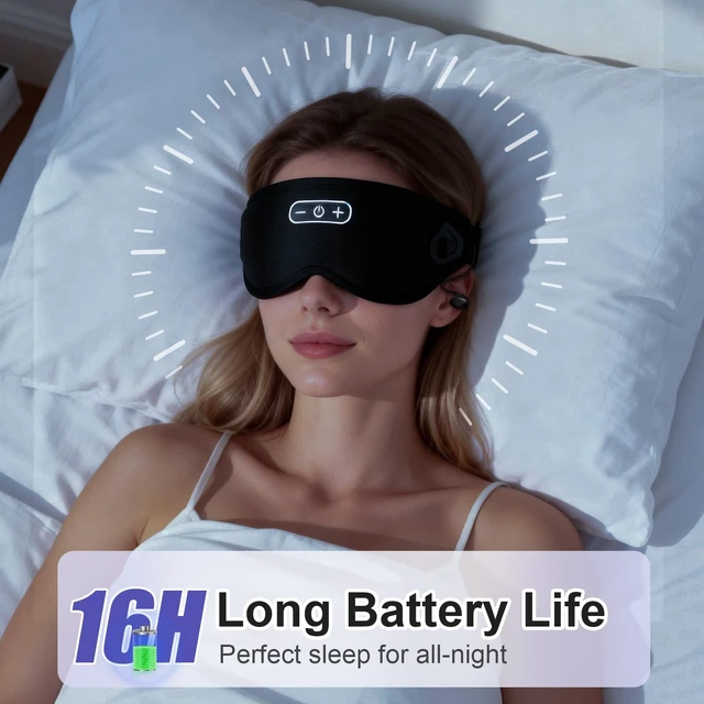 Alt view image 2 of 7 - Bluetooth 5.4 Sleep Headphones, 100% Blackout Sleep Mask