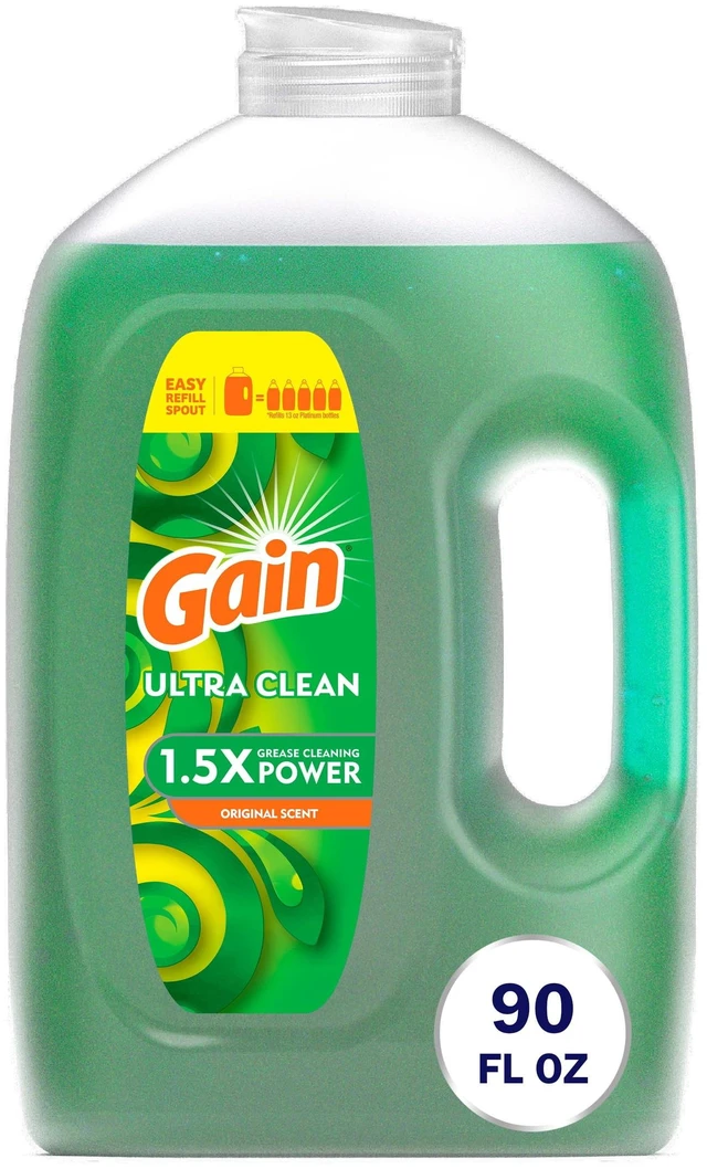 Main image of Gain Ultra Dish Soap, Original Scent, 90fl oz