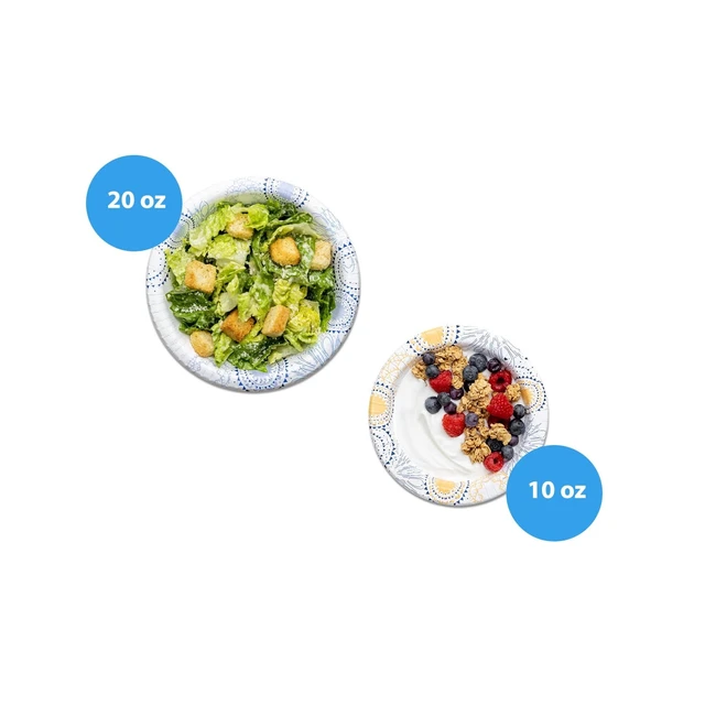 Alt view image 5 of 5 - Great Value 10 oz 50 Count Everyday Disposable Paper Bowls