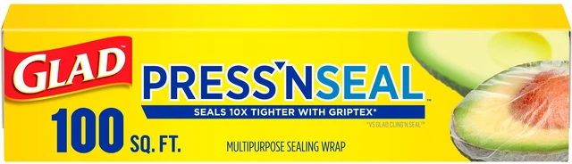 Main image of Glad Press'N Seal Multipurpose Sealing Food Wrap, 100sq ft Roll