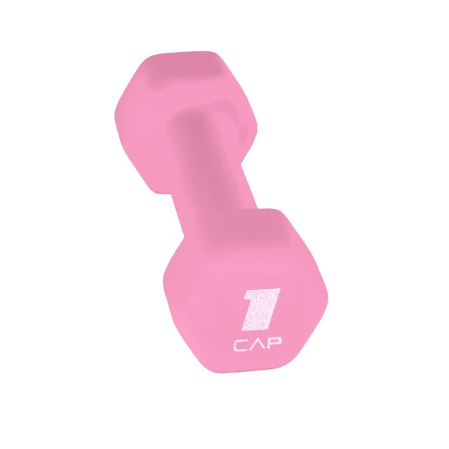 Alt view image 4 of 6 - CAP 1lb Neoprene Dumbbell (2 Pack) Pink Single