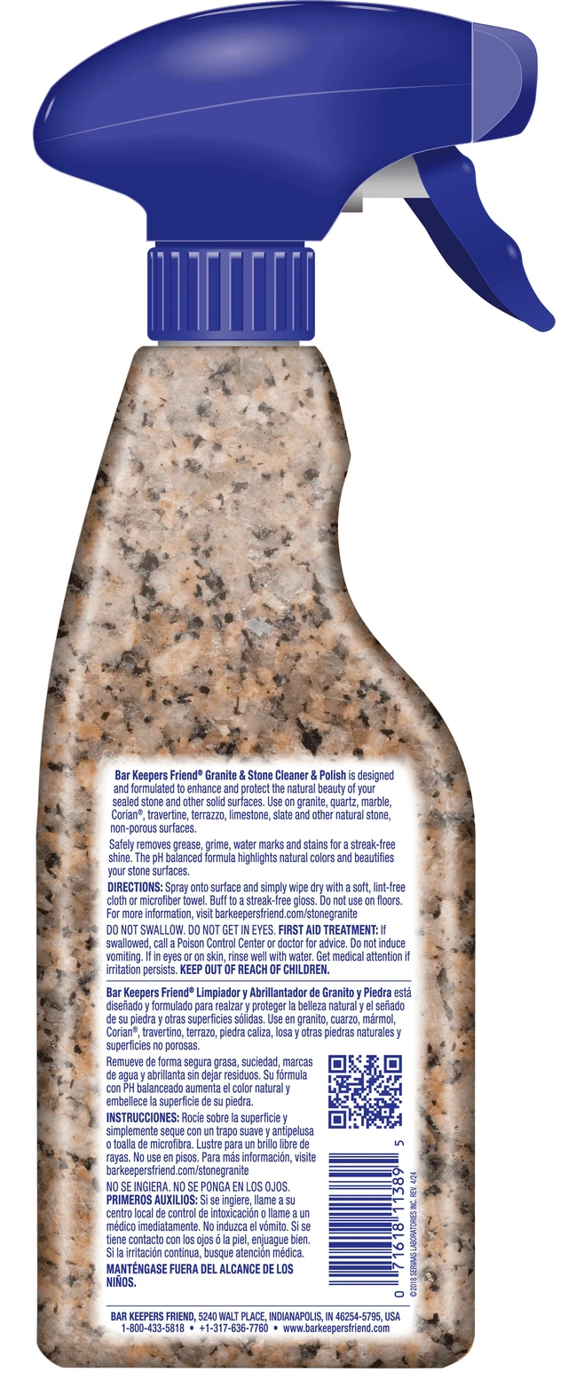 Alt view image 6 of 6 - Bar Keepers Friend Granite & Stone Cleaner and Polish 25.4 fl oz