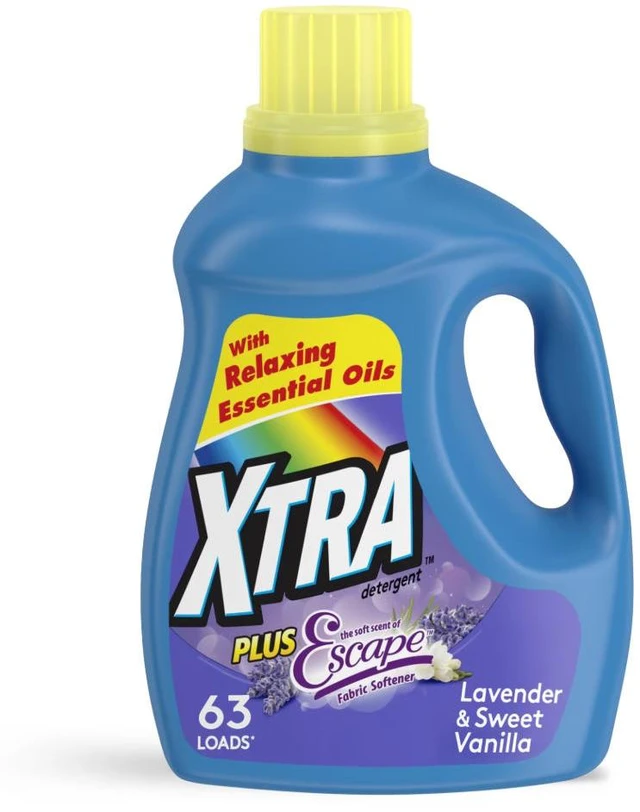 Main image of Xtra Plus Scent of Escape, Lavender & Sweet Vanilla, 63 Loads Liquid Laundry Detergent, 97.7 fl oz