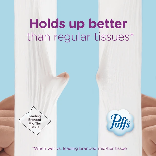 Alt view image 6 of 6 - Puffs Ultra Soft Facial Tissues, Back-to-School Exclusive, 4 Rectangle Boxes, 124 Tissues per Box