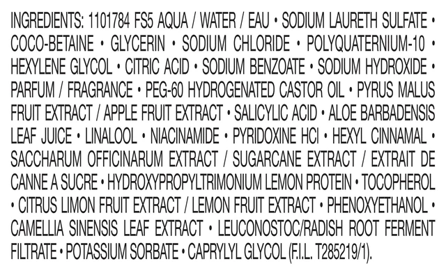 Alt view image 4 of 7 - Garnier Fructis Pure Clean Purifying Shampoo 12.5 fl oz with Vitamins B3 & B6 for All Hair Types