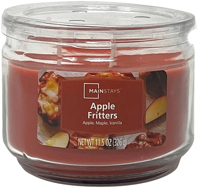 Main image of Mainstays Apple Fritter 11.5oz 3-Wick Glass Jar Candle