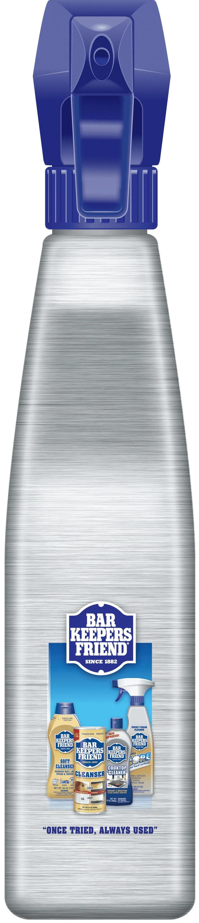 Alt view image 4 of 6 - Bar Keepers Friend Stainless Steel & Polish Cleaner Trigger Spray