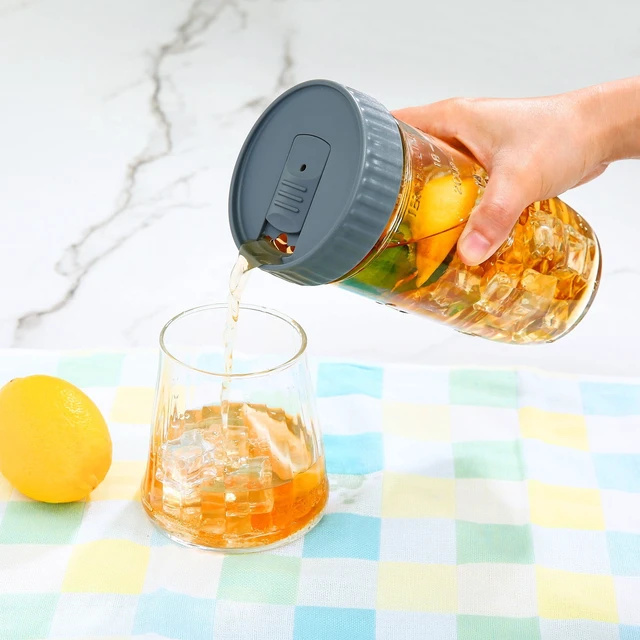 Alt view image 5 of 6 - Mainstays Wide Mouth Mason Jar Drinking Lid, BPA-Free, Set of 2