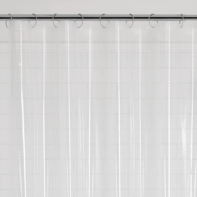 Alt view image 3 of 6 - Mainstays Lightweight PEVA Shower Liner, 70 x 71 Inches, Clear