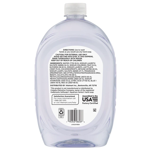 Alt view image 3 of 6 - Equate Liquid Hand Soap Clear 50fl oz Twin Pack