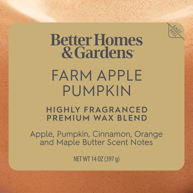 Alt view image 2 of 6 - Better Homes & Gardens 2-Wick Jar Candle, Farm Apple & Pumpkin, 14oz