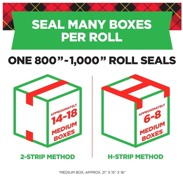 Alt view image 2 of 6 - Scotch Tough Grip Moving Packaging Tape, 2 Pack, Clear, 1.88 in x 925 in