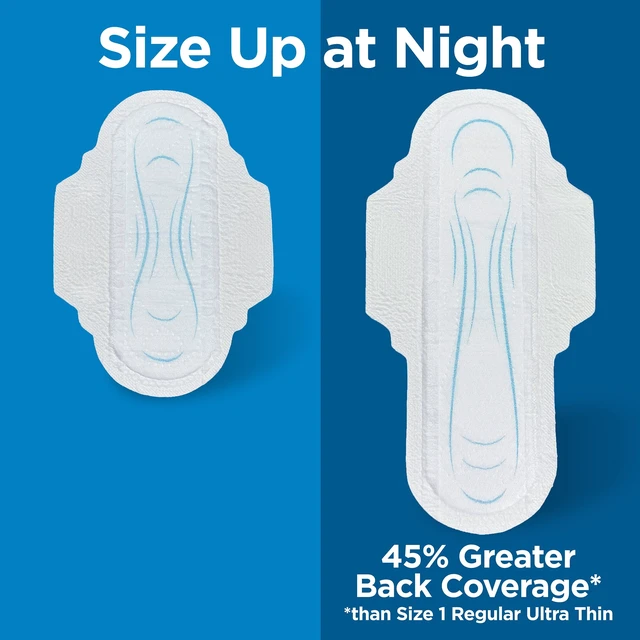Alt view image 2 of 6 - Equate Ultra Thin Pads with Flexi-Wings, Long Super Absorbency, Size 2, 42 Count