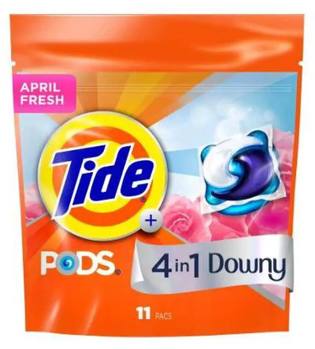 Alt view image 2 of 3 - Tide PODS Laundry Detergent Pacs with a Touch of Downy Freshness, 3X Cleaning Power, 11 Count