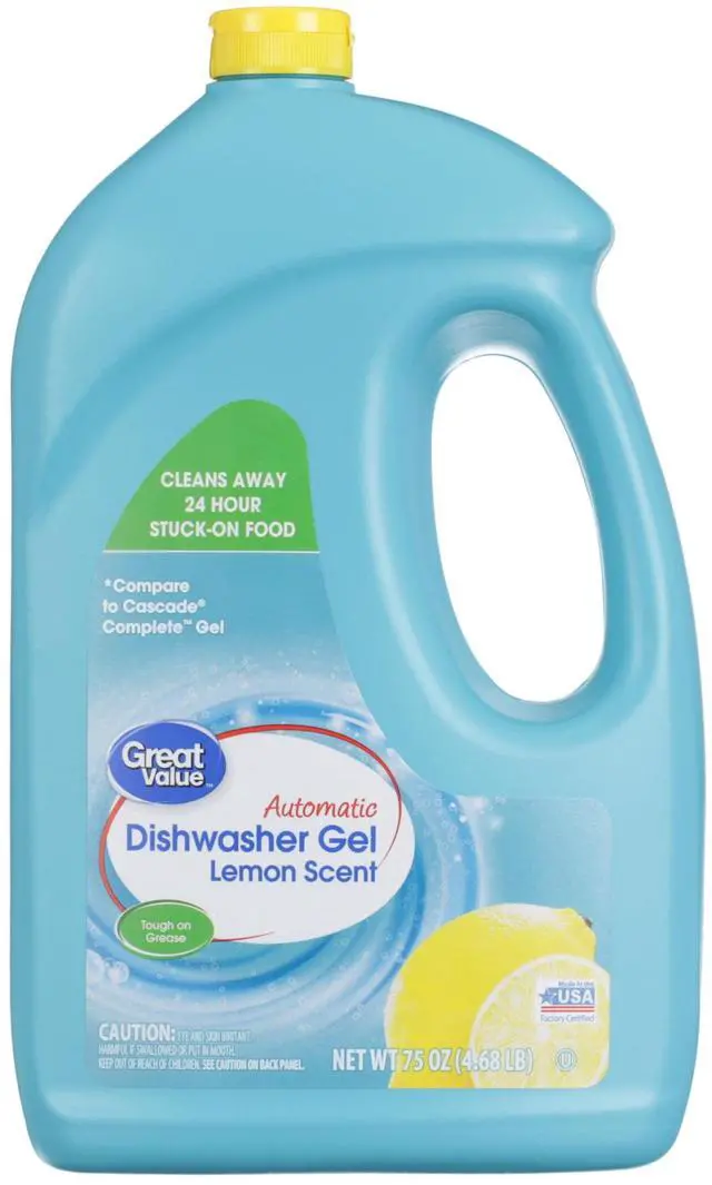 Main image of Great Value Automatic Dishwasher Gel, Lemon Scent, 75 Ounce, 1 Count