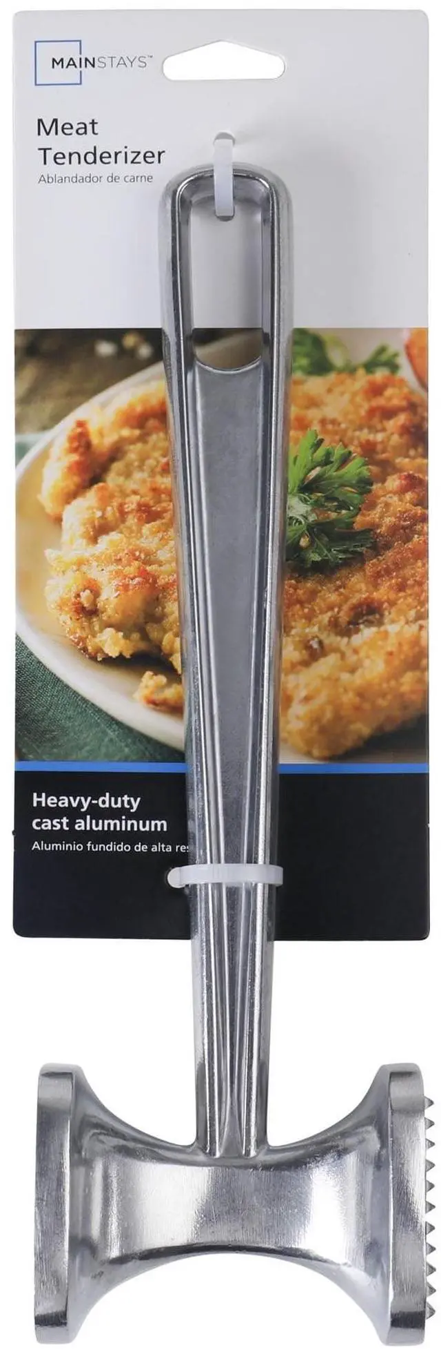 Main image of Mainstays Meat Tenderizer,Aluminium Heavy Duty Mallet Kitchen Tool for Chicken Pounder, Steak Pork