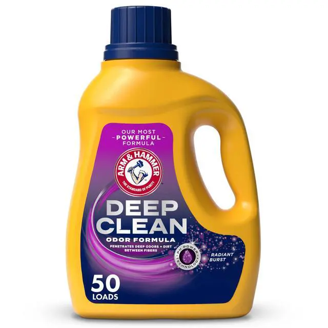 Alt view image 5 of 6 - ARM & HAMMER Deep Clean Odor Formula Liquid Laundry Detergent, Radiant Burst, 75 Fl Oz