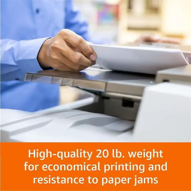Alt view image 4 of 7 - Amazon Basics Multipurpose Copy Printer Paper, 8.5 x 11 Inches, 20 lb, 92 Bright, White, 1 Ream (500 Sheets), Jam-Free