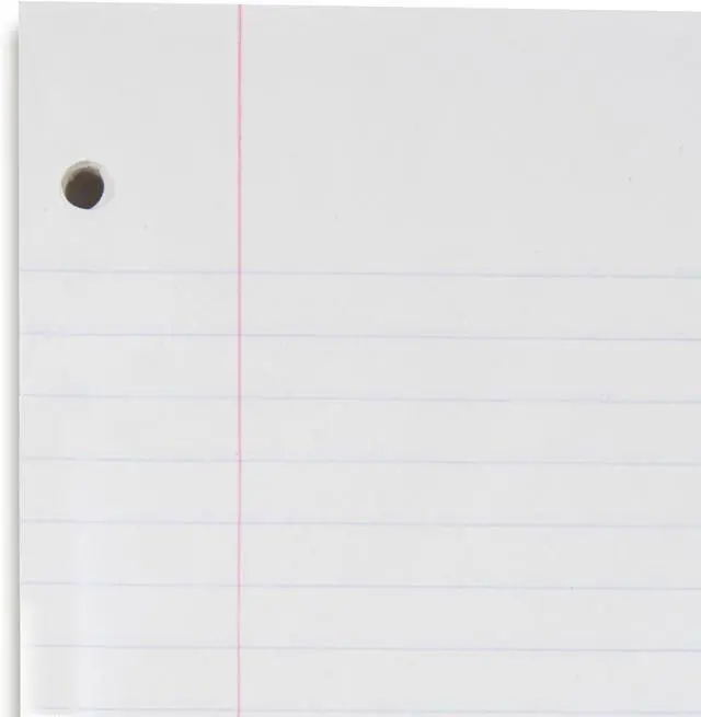 Alt view image 5 of 6 - Mead Loose Leaf Paper, Wide Ruled Filler Notebook Paper, 8" x 10-1/2", 200 Sheets, Fits 3-Ring Binder (15200)