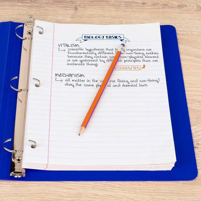 Alt view image 3 of 6 - Mead Loose Leaf Paper, Wide Ruled Filler Notebook Paper, 8" x 10-1/2", 200 Sheets, Fits 3-Ring Binder (15200)
