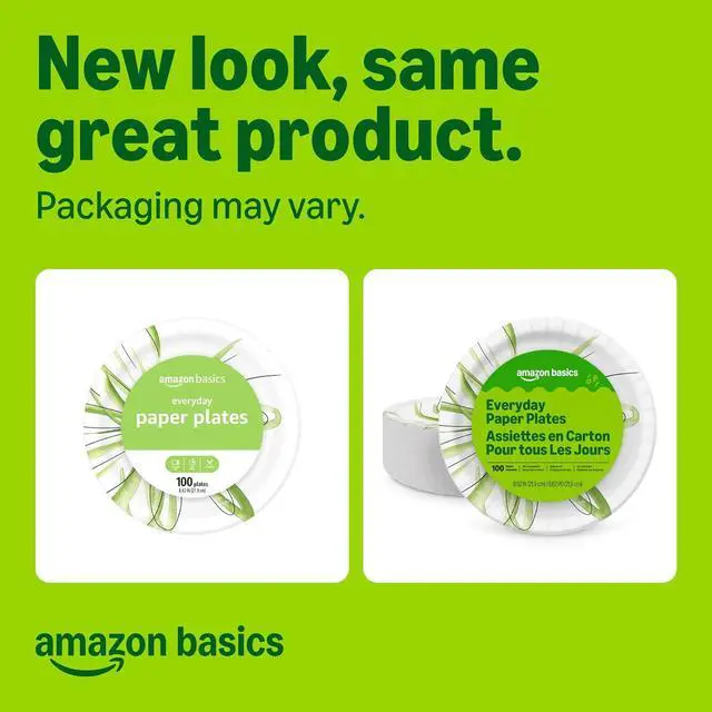 Alt view image 5 of 6 - Amazon Basics Everyday Disposable Paper Plates, 8.62 Inch, Microwave-Safe, Cut Resistant, Soak-Proof, 100 Count, Packaging May Vary