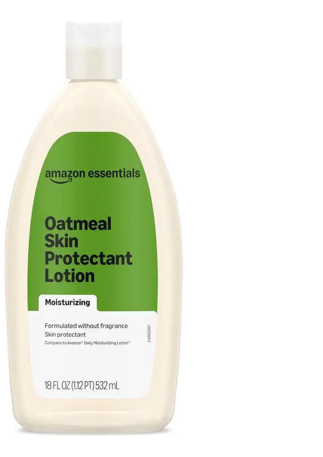 Main image of Amazon Essentials Daily Oatmeal Body Lotion and Skin Protectant Moisturizer, Fragrance Free, 18 Fl Oz (Pack of 1) (Previously Amazon Basics)