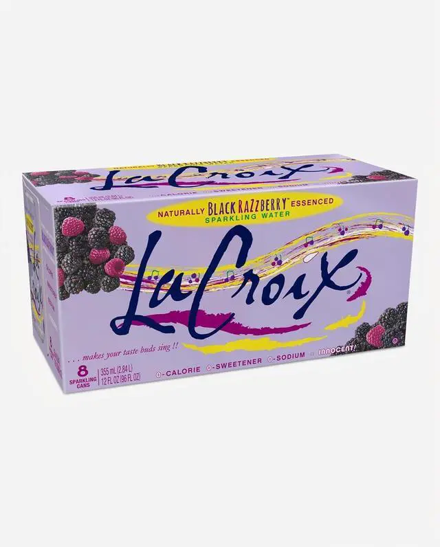 Main image of La Croix Sparkling Water, Black Razzberry, 12 Fl Oz (pack of 8)