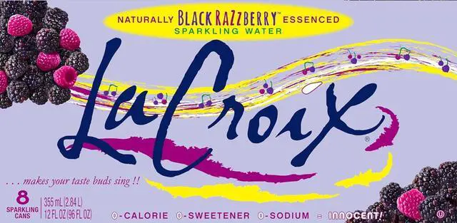 Alt view image 3 of 6 - La Croix Sparkling Water, Black Razzberry, 12 Fl Oz (pack of 8)