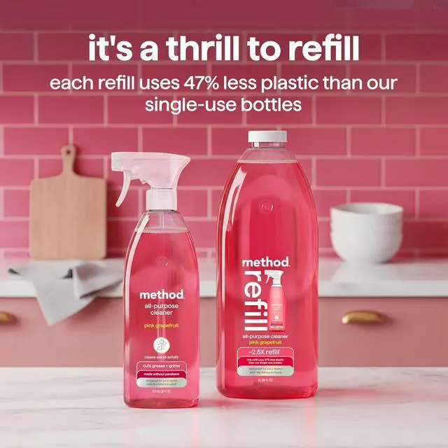 Alt view image 4 of 6 - method All-Purpose Cleaner Spray, Pink Grapefruit, 28 fl oz