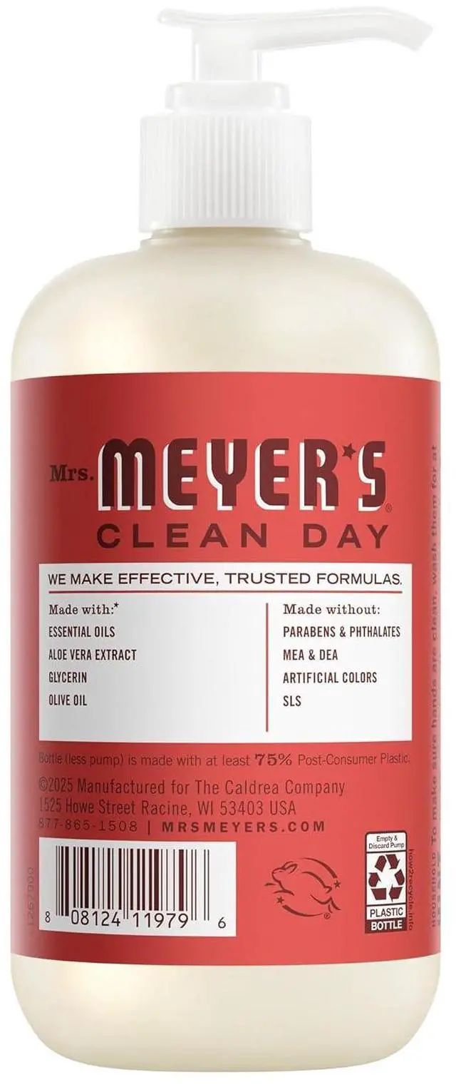 Alt view image 2 of 6 - MRS. MEYER'S CLEAN DAY Hand Soap, Tomato Vine Scent, 12.5 Fl Oz Bottle