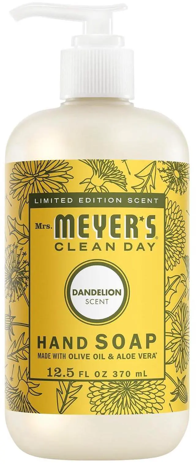 Alt view image 3 of 7 - Mrs. MEYER'S CLEAN DAY Liquid Hand Soap, Dandelion Scent, 12.5 Ounce Bottle