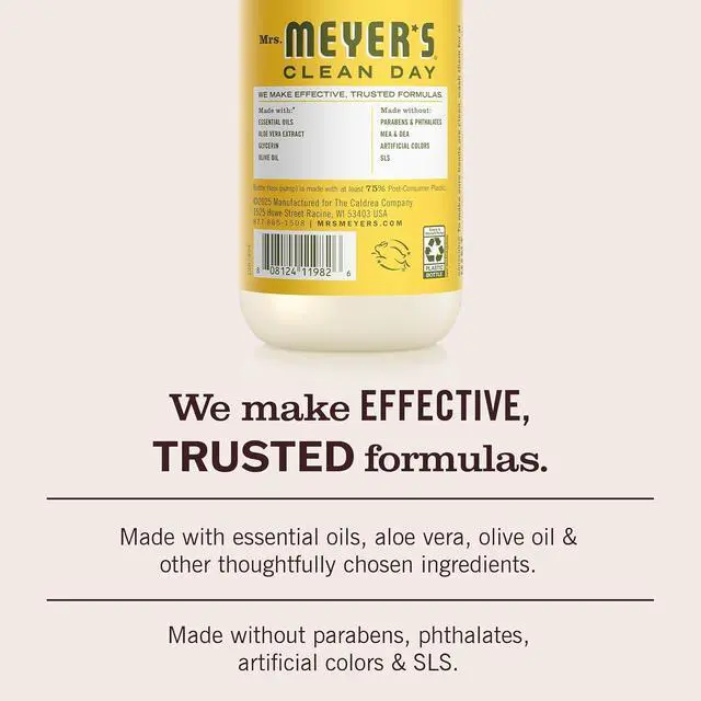 Alt view image 5 of 7 - Mrs. MEYER'S CLEAN DAY Liquid Hand Soap, Dandelion Scent, 12.5 Ounce Bottle