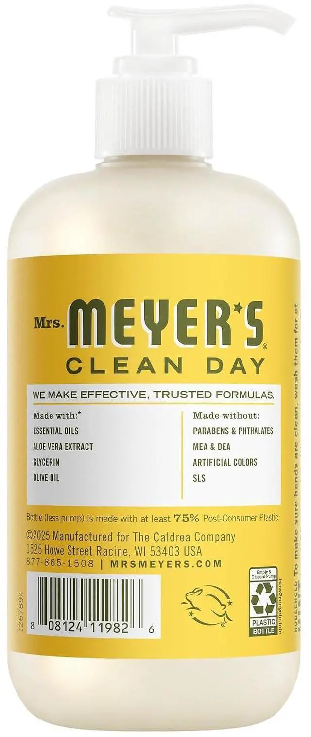 Alt view image 7 of 7 - Mrs. MEYER'S CLEAN DAY Liquid Hand Soap, Dandelion Scent, 12.5 Ounce Bottle