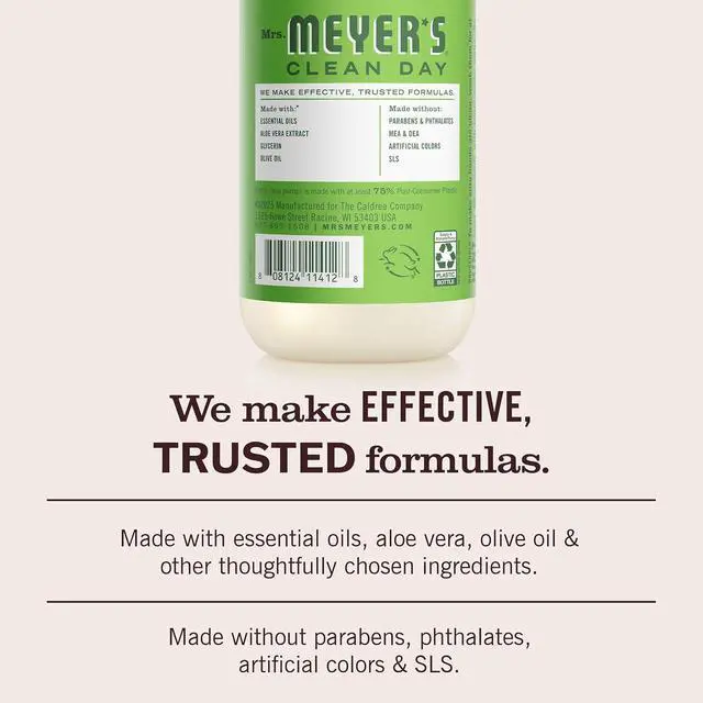 Alt view image 3 of 6 - Mrs. Meyer's Clean Day Hand Soap, 12.5 Fl Oz, Fresh Cut Grass Scent